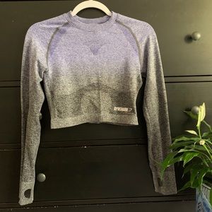 Gymshark Ombre Seamless Long Sleeve Crop Top